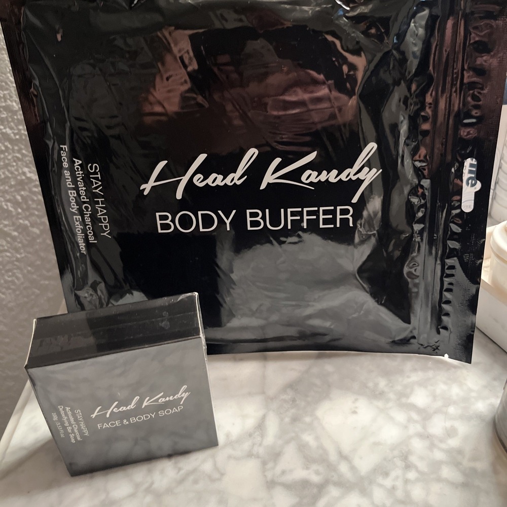Head Kandy Body Buffer And Face And Body Soap Charcoal